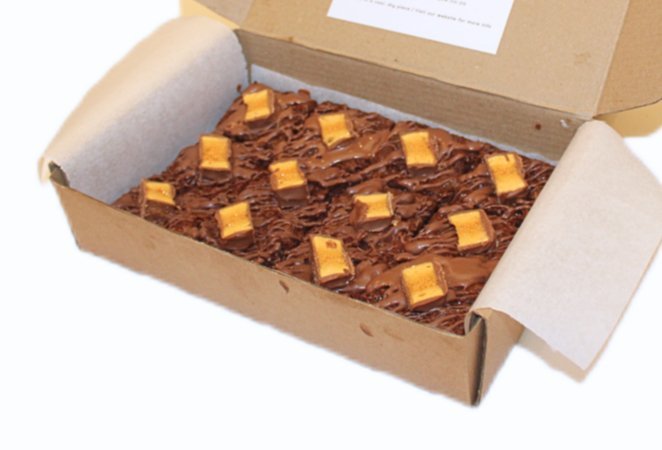 Honeycomb Crunchie Brownie - Brownie Boutique